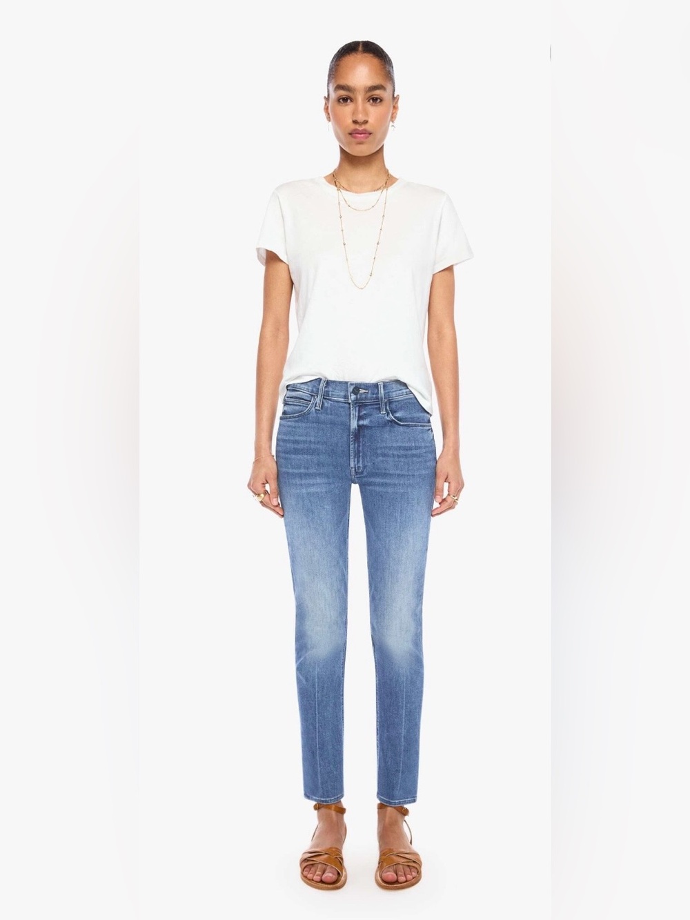 Mother Mid Rise Dazzler Ankle Jeans Womens Size 24